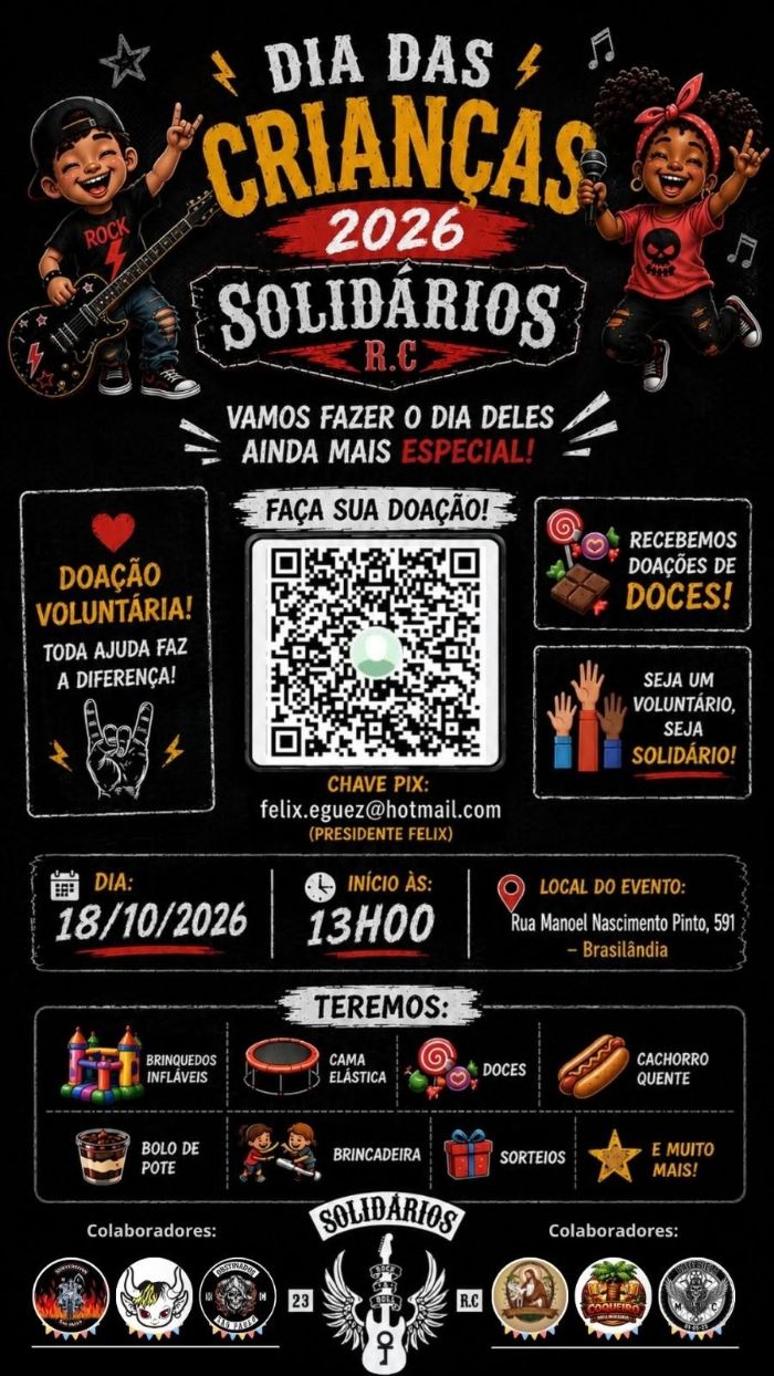 Cartaz: Dia das Crianças Solidários R.C. 2026