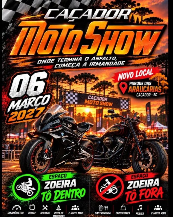 Cartaz: Caçador Moto Show